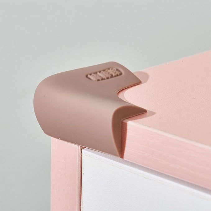 Food-Graded Silicone Corner Protectors, Baby Proofing Table Edge Guards by Angloria