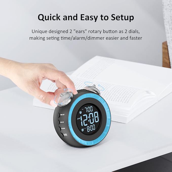 uscce Loud Dual Alarm Clock - Image 4