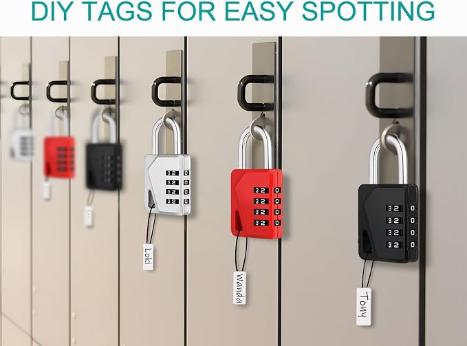 ZHEGE Locker Locks with Code for School, Small Padlocks Combination with DIY - Image 5