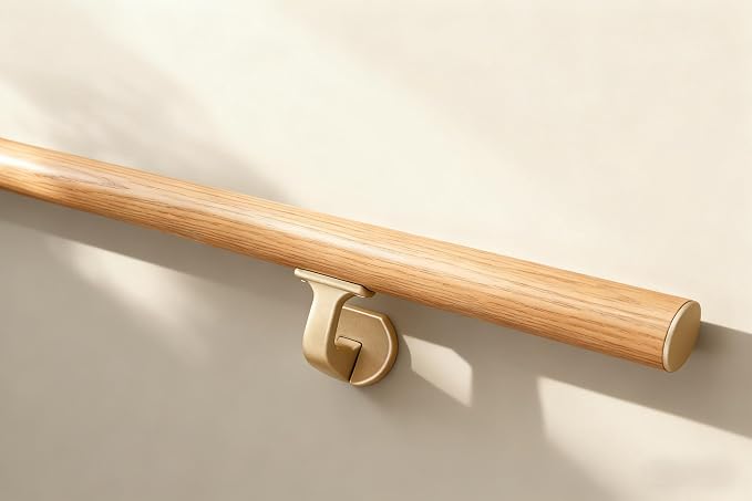 9FT Handrails for Indoor&Outdoor Stairs, Modern Aluminum Handrail Set, - Image 3