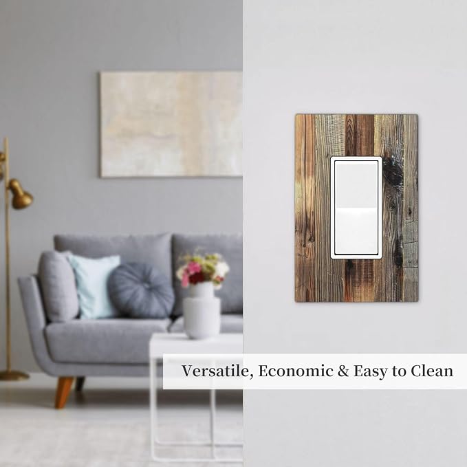 Barn Brown Wood Rustic Weathered Wood Print Decorative Outlet Covers 1 Gang - Image 7