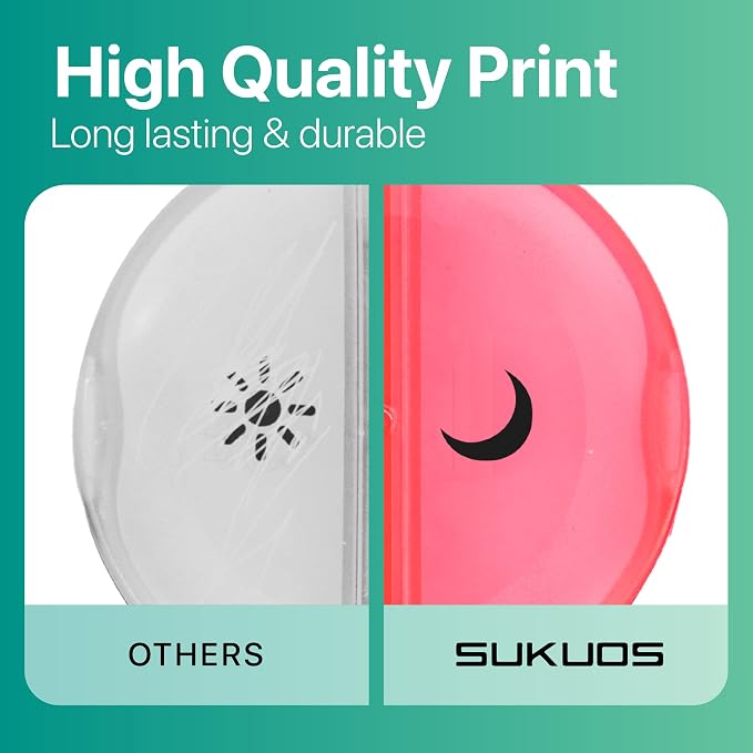 Sukuos Large Weekly Pill Organizer 2 Times a Day, Daily Pill Box 7 Day Easy to - Image 4
