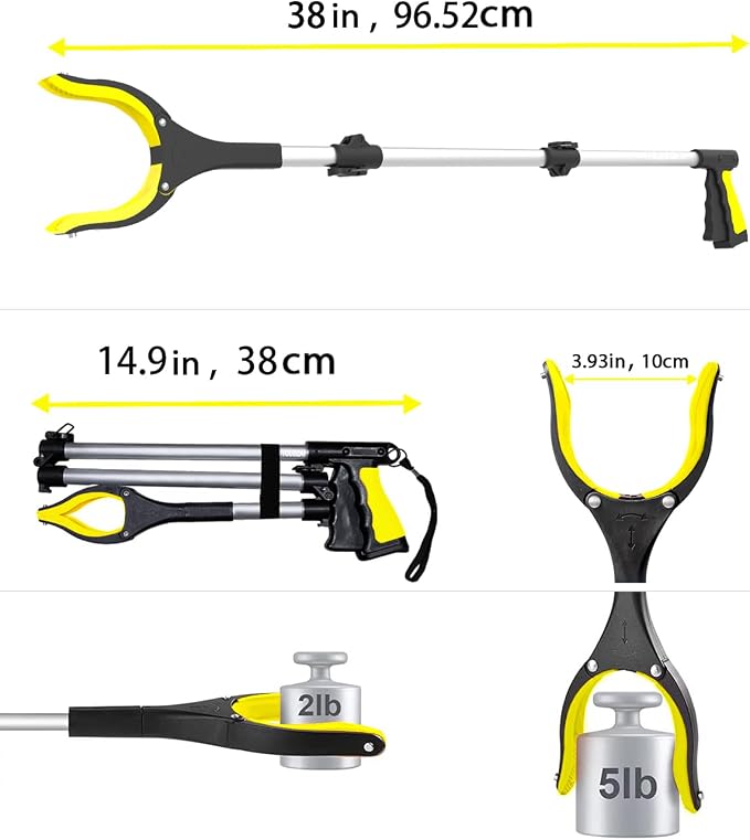 38" Extra Long Grabber Tool - Image 4