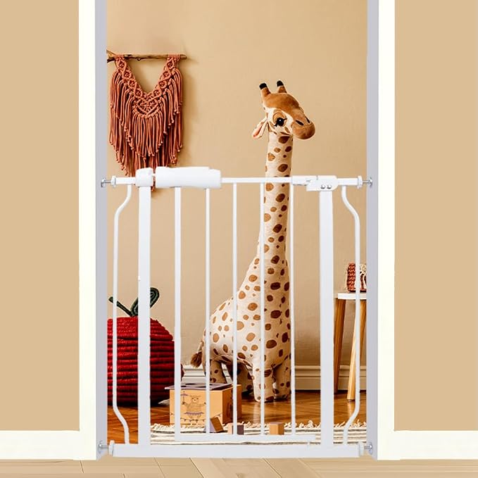 24-29 Inch Narrow Baby & Dog Gate, Pressure Mounted No Drilling, by Ghthes+Felle