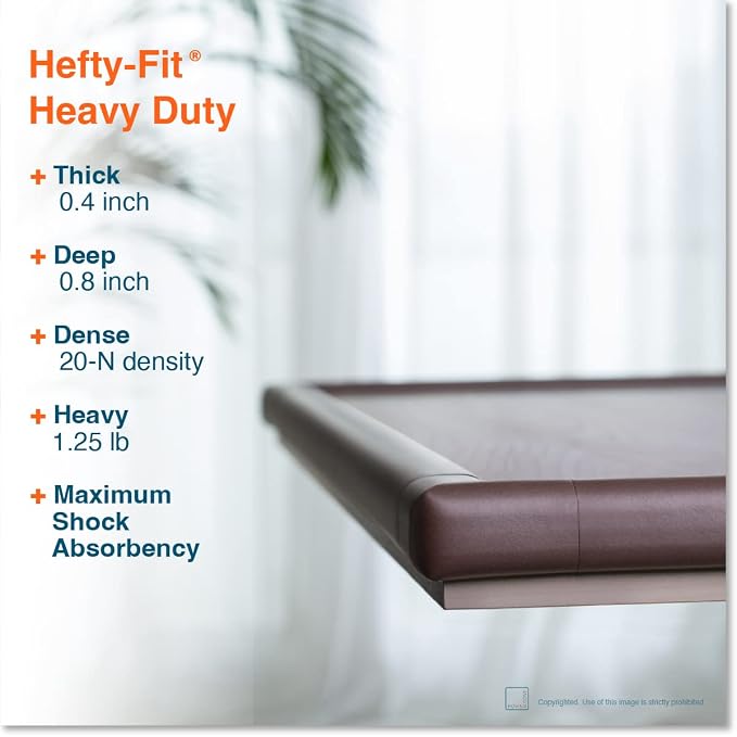 Roving Cove HeftyFit Edge Corner Protector Baby Proofing, Heavy-Duty, Soft NBR - Image 2