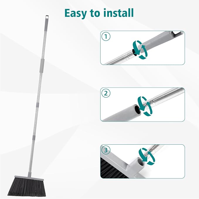 PBHEPJ Broom, 4 Pack Outdoor Broom - Field & Grace