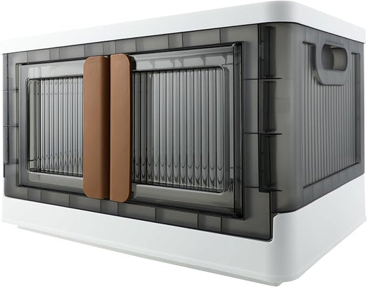 Storage Bin, Cabinet with Lids, 8.4 Gallon Capacity, With Double Door and Lock by AssHMKITOfficial