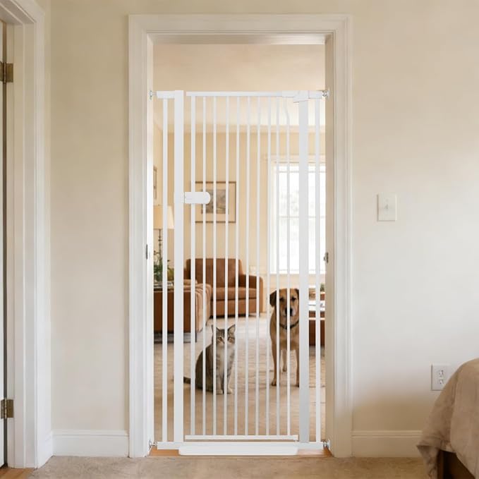 Lumizone Extra Tall Cat Gate 61.02" High Pressure Mounted Extra Wide 2025 New by Lumizone