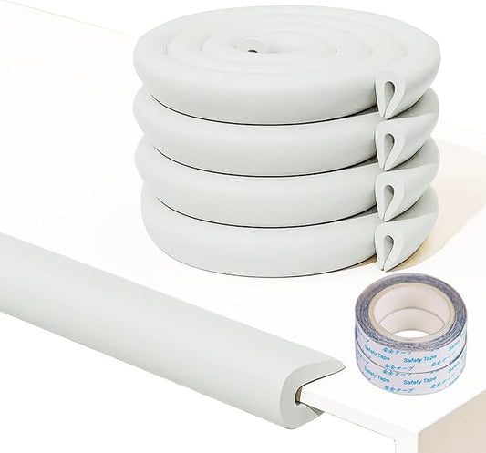 U-Shaped Foam Edge Protectors for Baby Proofing - 2cm Thick Non-Toxic Corner by Fozobaiy