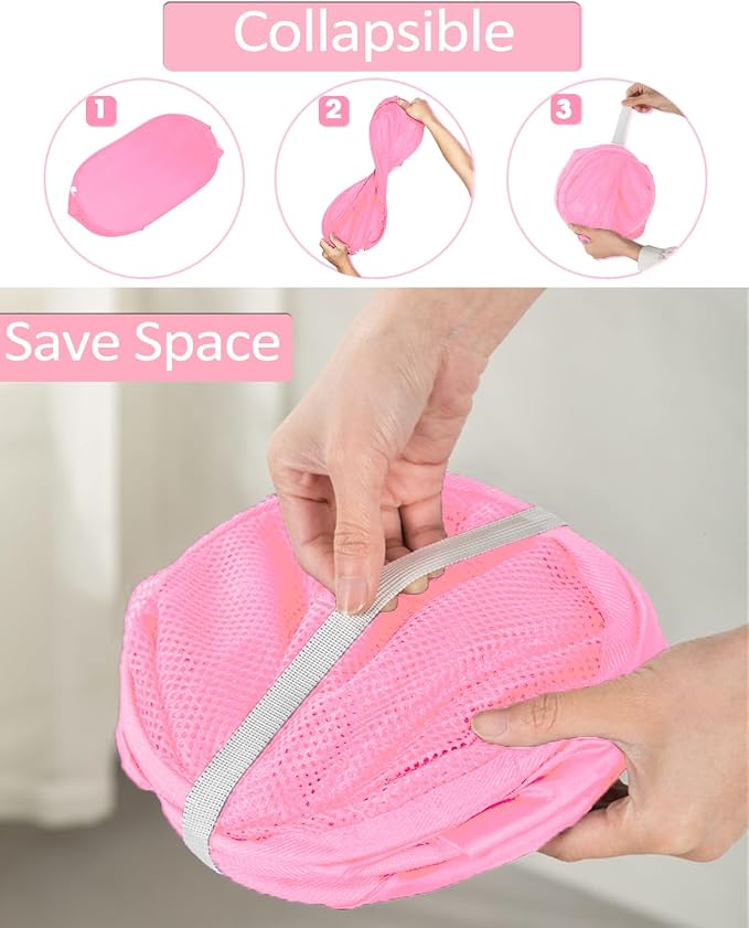 2 Pcs Durable Collapsible Laundry Baskets - Image 5
