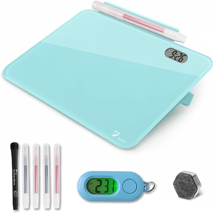 Small Glass Desk Whiteboard Dry-Erase Board - Field & Grace
