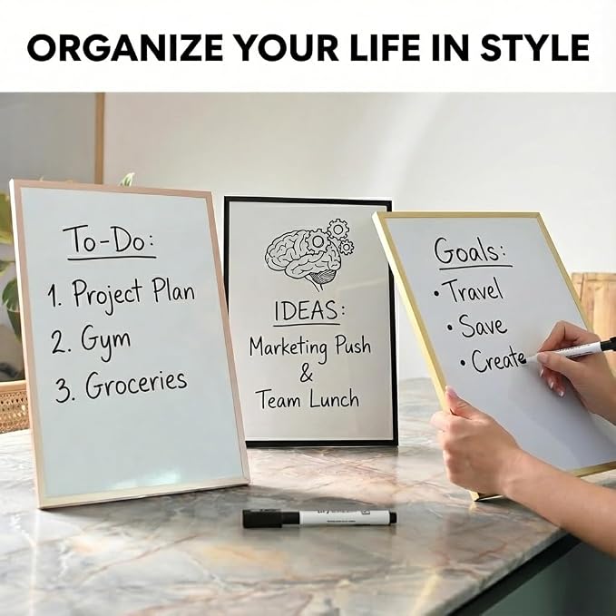 Small Whiteboard 12 x 16 Inch Magnetic Dry Erase Board - Image 4