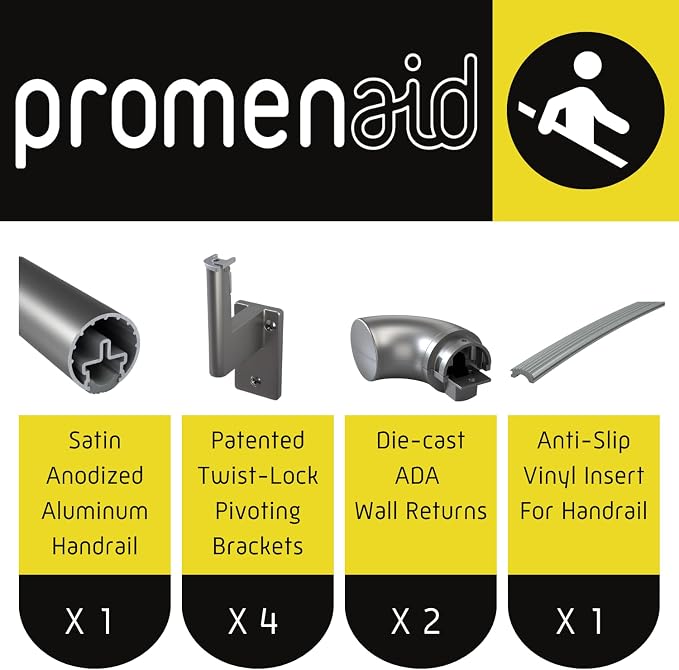 Promenaid 8ft ADA Handrail Kit - Image 2