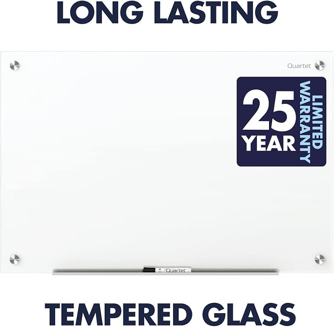 Quartet Dry Erase Board, Magnetic Whiteboard 36" x 24", Glass Board - Image 4