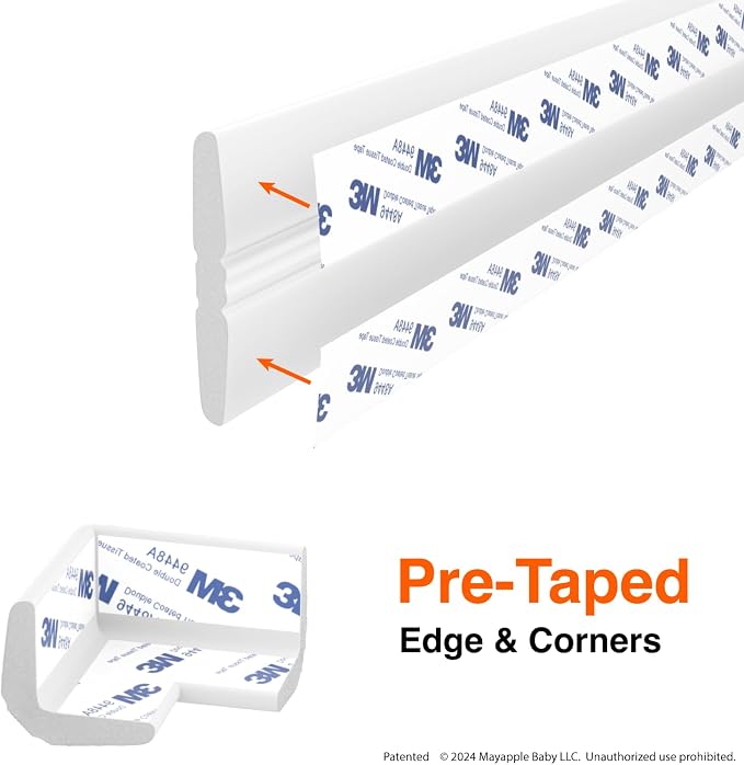 Roving Cove PreFit Furniture Edge Corner Protector, Baby Proofing Bumper Guards - Image 5