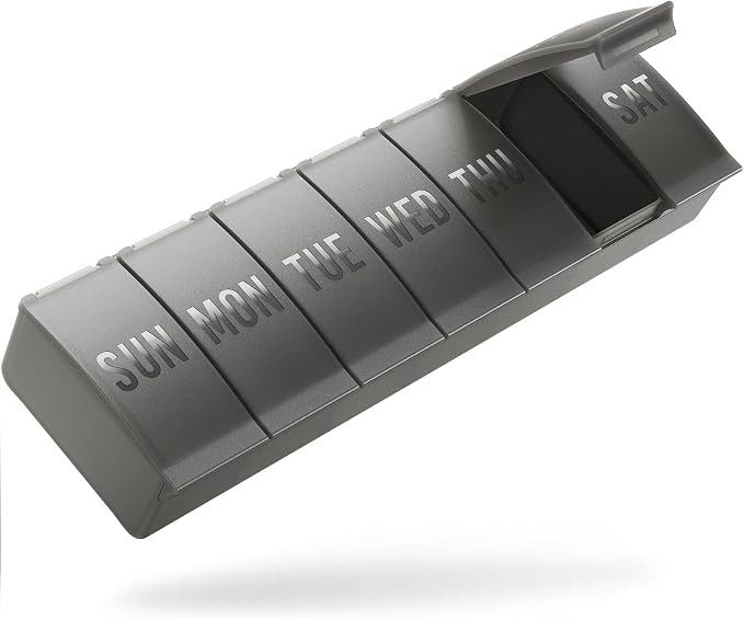 Barhon Pill Organizer Large, Weekly Medicine Pill Organizers, 7 Day Pills Box by Barhon