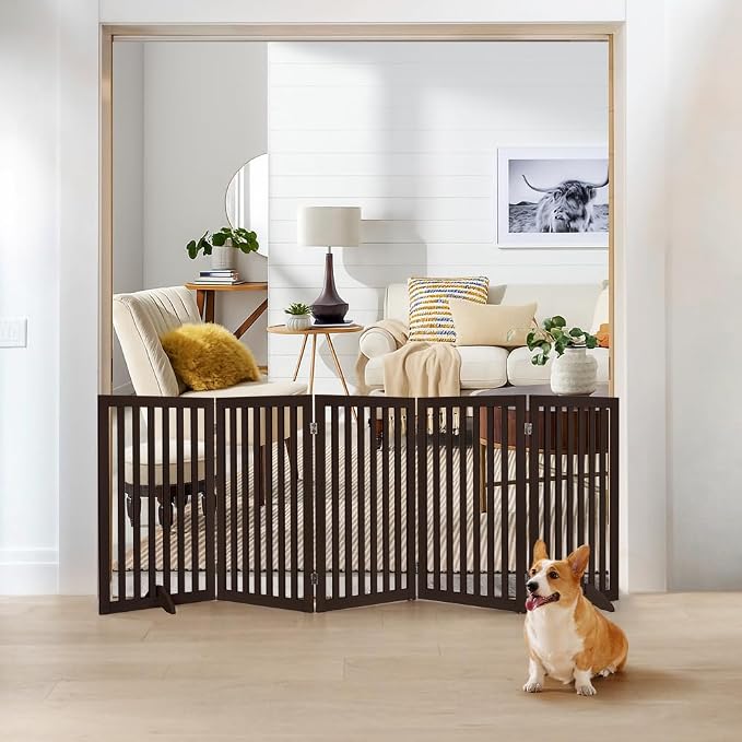 unipaws 36”H Free Standing Pet Gate - Image 2