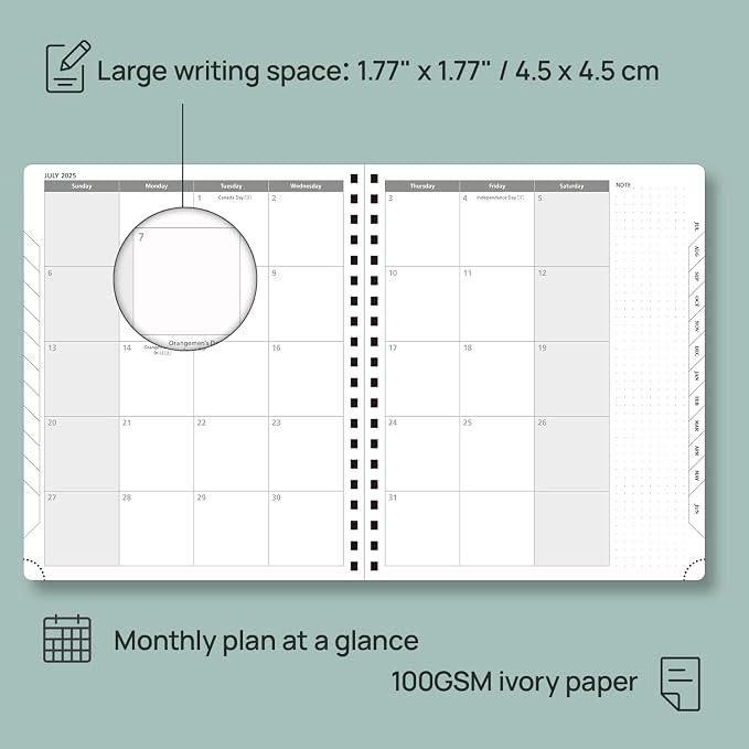 POPRUN Planner 2025-2026 Academic Weekly Calendar - Image 4