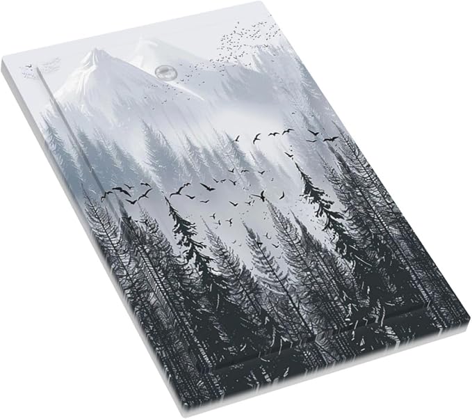 Misty Forest Nature Tree Mountain Birds Light Switch Cover Plate 1 Gang No - Image 3