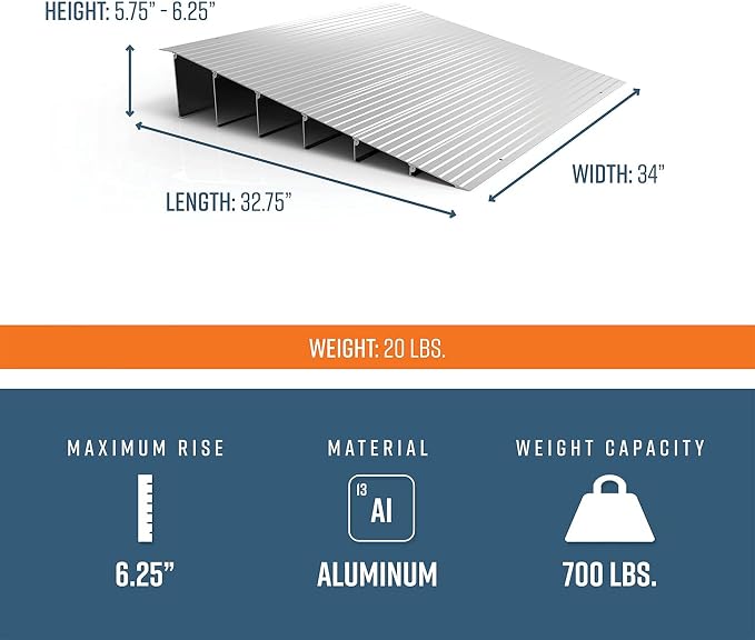 EZ-ACCESS - Threshold Ramps for Doorways - Portable Wheelchair Ramp for Home - Image 3
