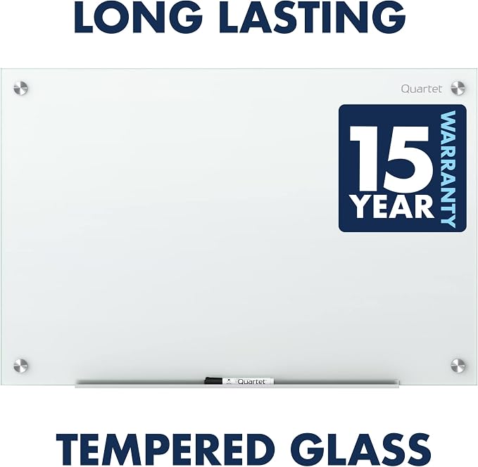Quartet Glass Whiteboard, Non-Magnetic Dry Erase White Board, Includes - Image 8