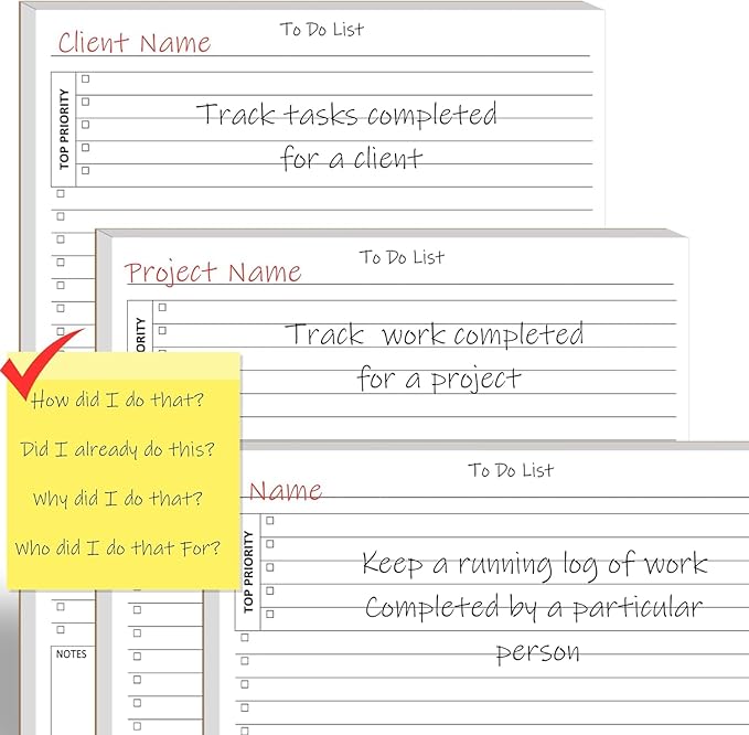 TO DO List Planner Notepad, 60 Page Planning Pad. Undated ToDo Checklist - Field & Grace