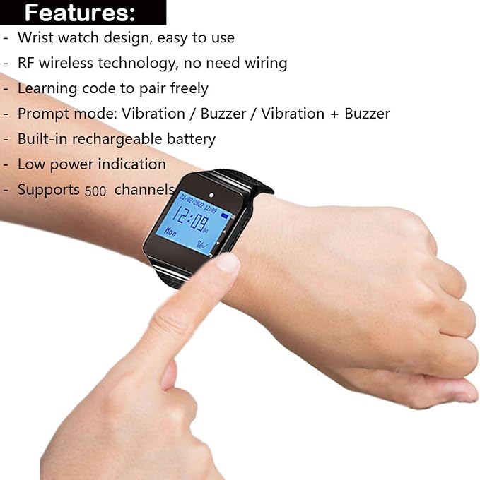 Wireless Caregiver Pager Call for Patient Nurse Alert System for Elderly - Image 5