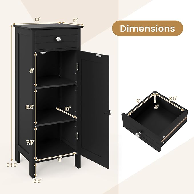 GLACER Floor Storage Cabinet, Living Room - Image 4
