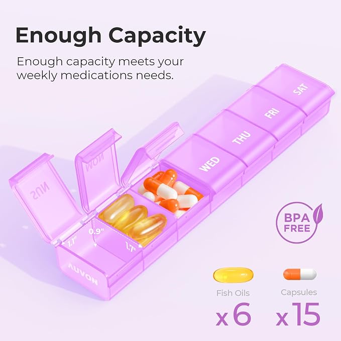 AUVON Weekly Pill Organizer - Image 4