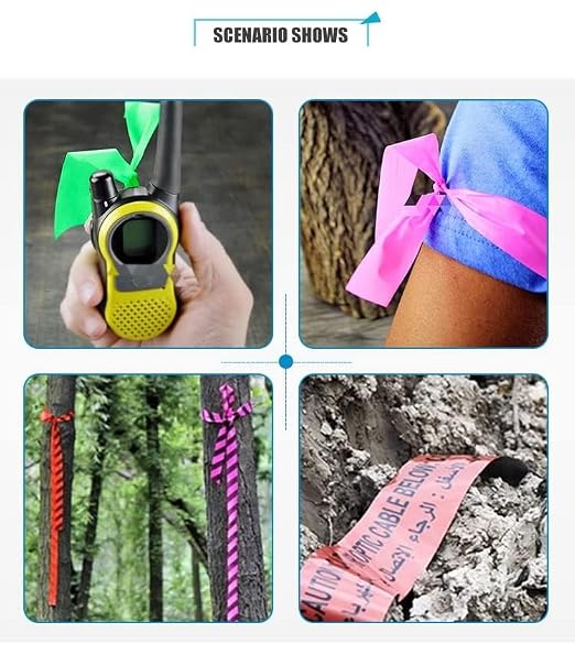 White Flagging Tape, Surveyors Tape, 1-3/16" × 300' Survey Tape, Tree Marking - Image 6
