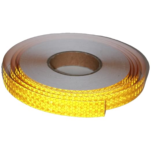 Yellow Reflective Tape Outdoor Waterproof 1 inch, High Visibility Hazard by tuyrchu