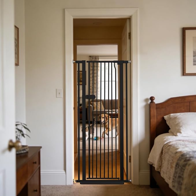 Lumizone Extra Tall Cat Gate 55.12" High Pressure Mounted Extra Wide 2025 New by Lumizone