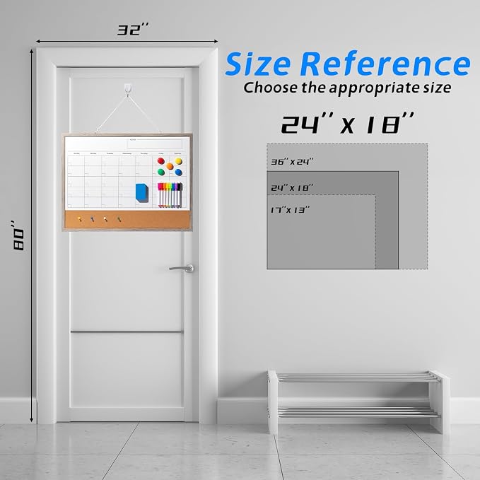 Dry Erase Calendar Whiteboard, Reusable Monthly Planner - Image 7