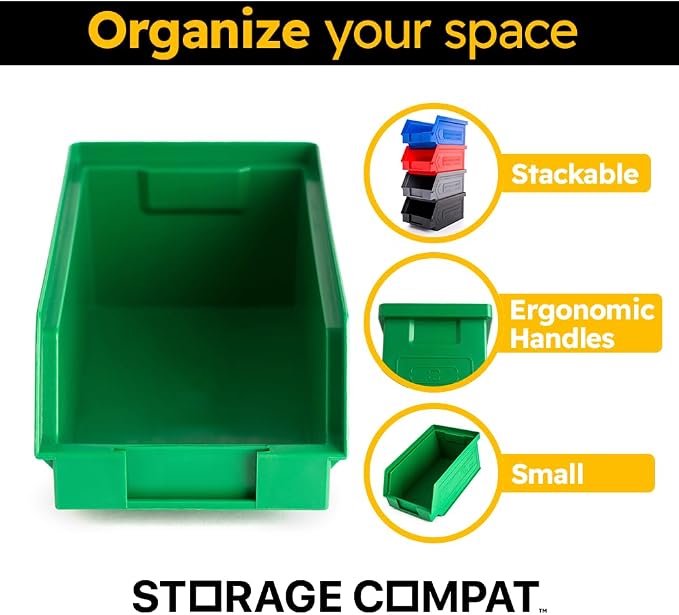 Plastic Storage Bins, Storage Organizer Bin - Image 2