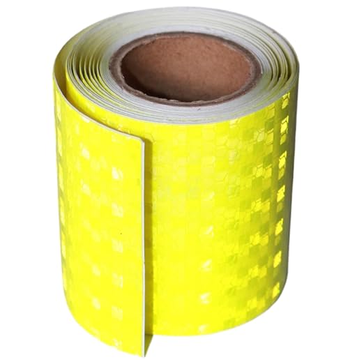 Industrial Reflective Tape Fluorescent Yellow Outdoor Waterproof 3 inch by tuyrchu