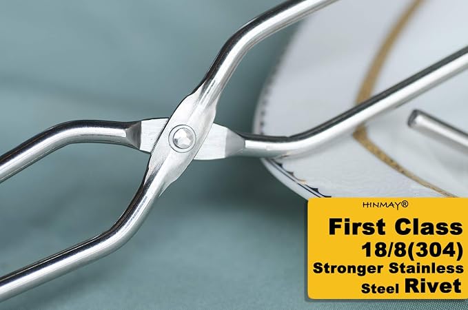 Stainless Steel Kitchen Scissor Tongs Set, 2-Piece - Image 4