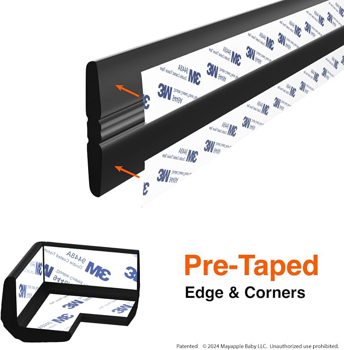 Roving Cove PreFit Furniture Edge Corner Protector, Baby Proofing Bumper Guards - Image 5
