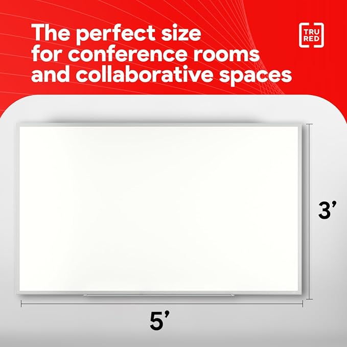 TRU RED Melamine Whiteboard | Dry Erase Board - Image 4