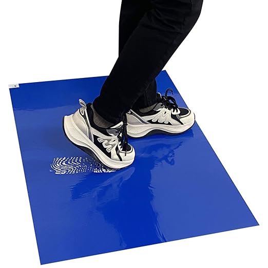 Sticky mat with Adhesive, 180 Sheets, Tacky pad 24" x 36", 6 Packs of 30 Blue by Unknown