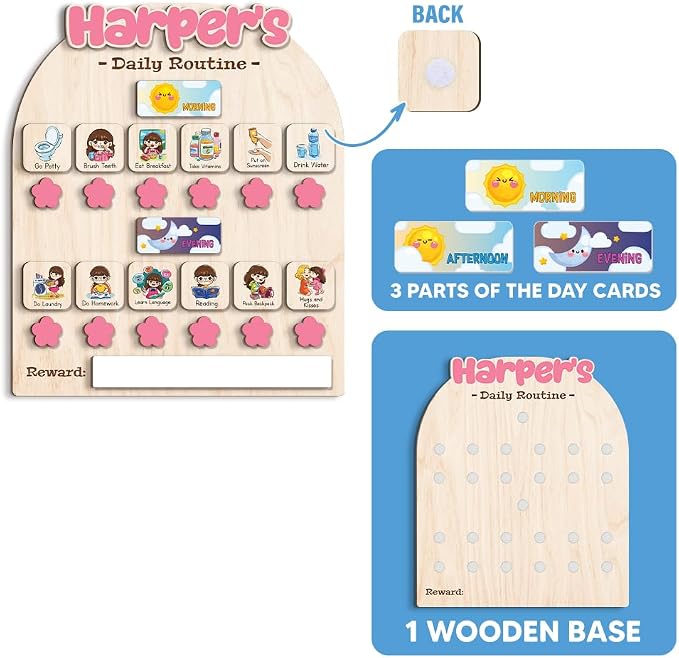 Personalized Wooden Chore Chart - Image 3