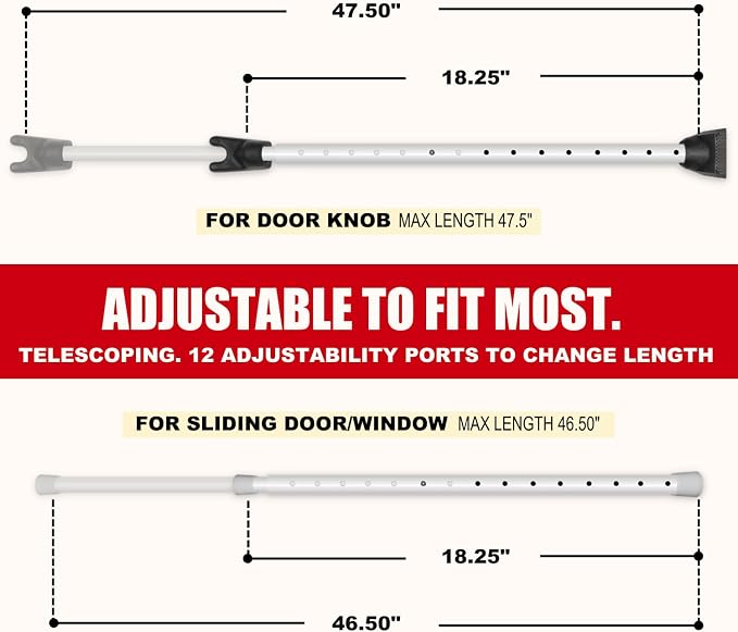Door Security Bar & Portable Door Lock - Image 7