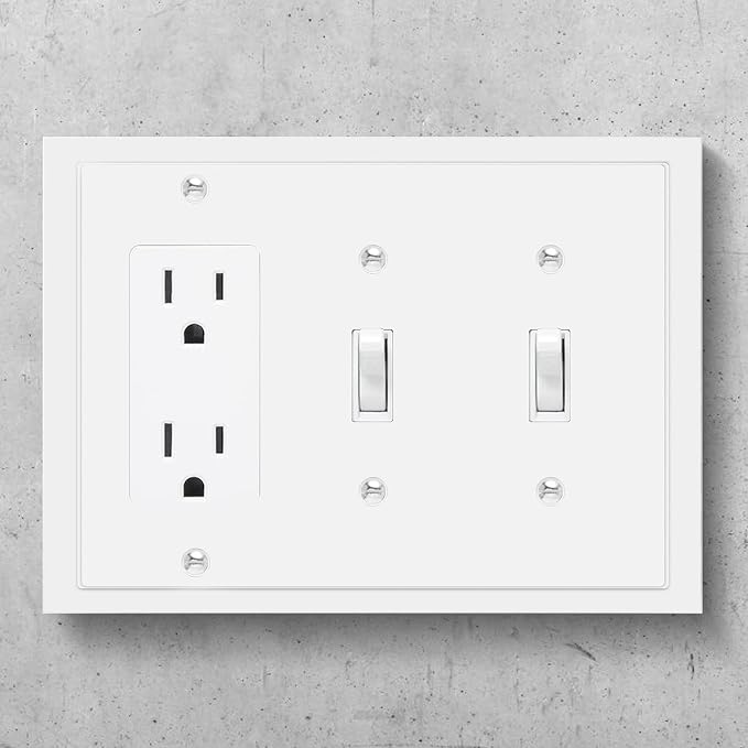 Henne Bery Modern Edge Decorative Wall Plate Switch Plate Outlet Cover - Image 3