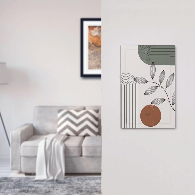 Light Switch Cover Plate Sage Green Boho Nature Art Minimalist Geometric Plant - Image 7