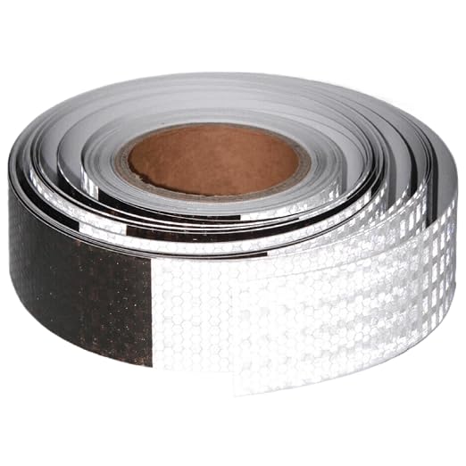 Black White Reflective Tape 2 inch X 166 feet, Outdoor Waterproof Hazard by tuyrchu