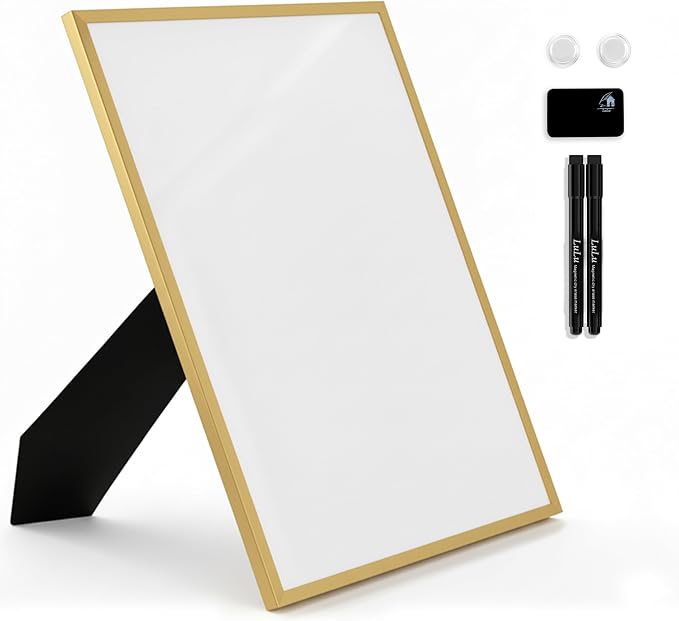 Small Whiteboard 12 x 16 Inch Magnetic Dry Erase Board by LuluHomeOffice