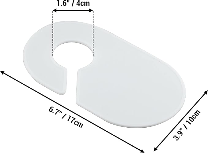20 Pack Clothing Rack Size Dividers Blank Closet Separators - Image 3