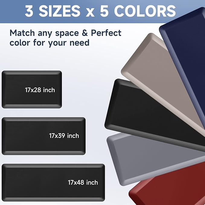 StepRite 4/5 Inch Thick Kitchen Mat Anti Fatigue Mat Kitchen Rugs Kitchen Decor - Image 4
