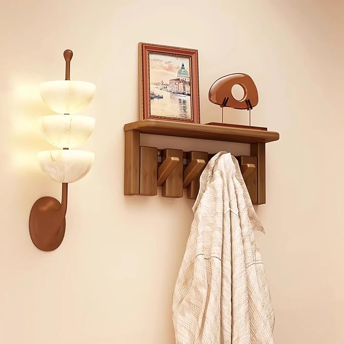 Wall Mounted Piano Key Hanger | Flip Style Hook | Entrance Wall Art Hook by FleiSleep