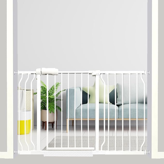 48-53 Inch Extra Wide Baby Gate, Walk Through Safety Gate by Ghthes+Felle