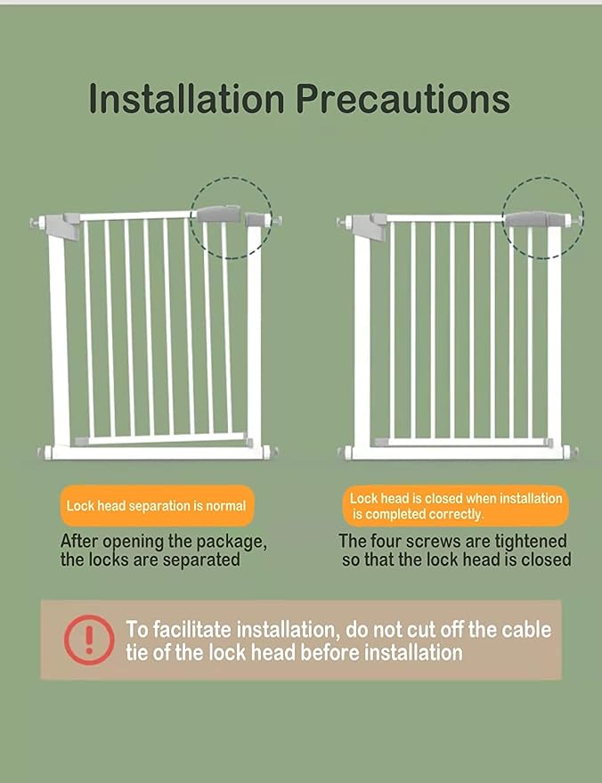 Extra Long Baby Gate with Door, Large Dog Gate Indoor, Extra Wide Baby Gates - Image 6
